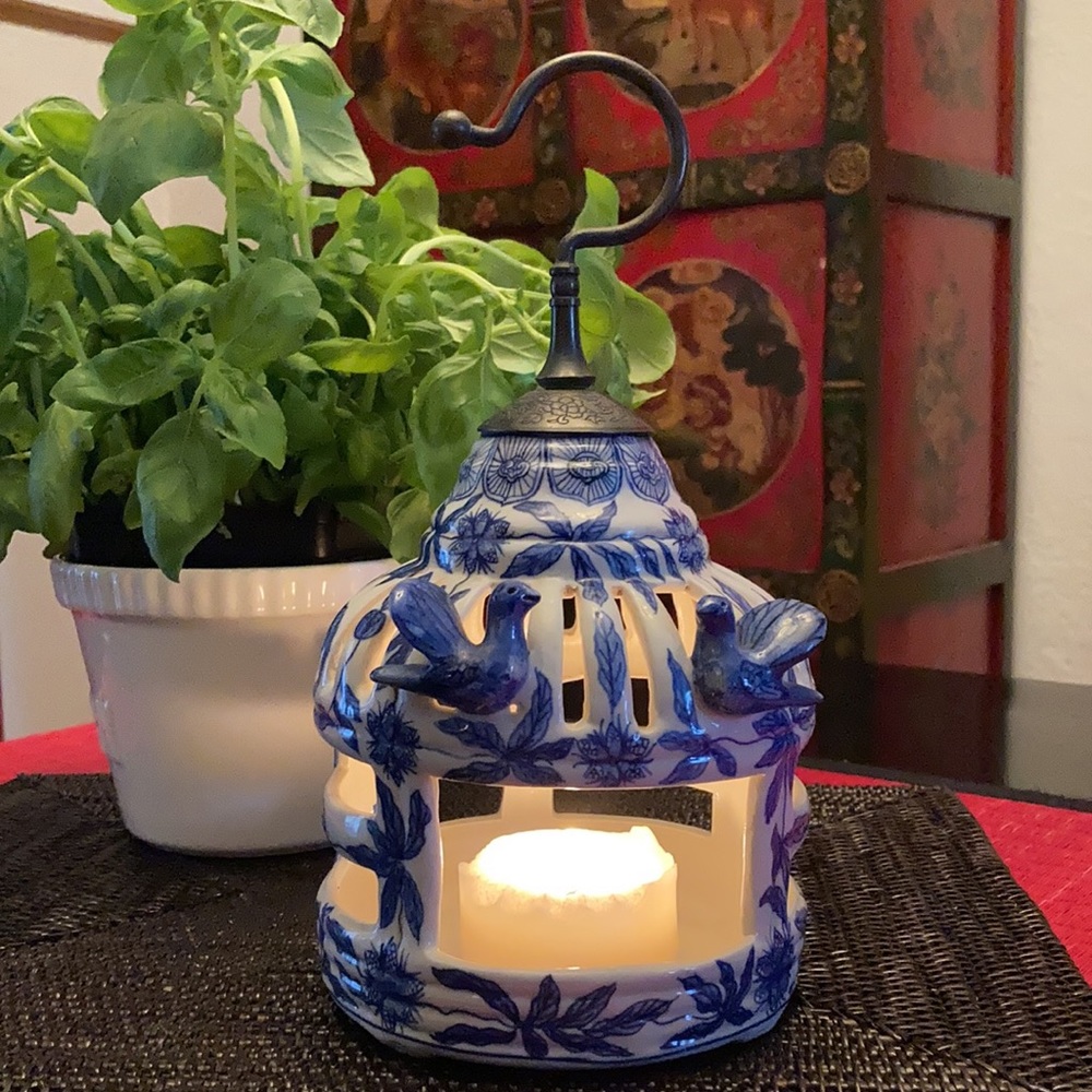 Vintage Porcelain Birdcage